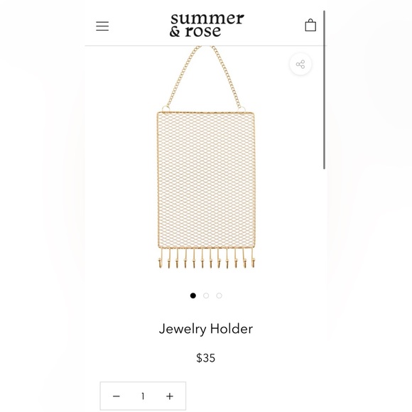 Summer & Rose Hanging Jewelry Holder - Picture 4 of 5